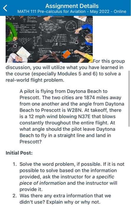 Solved A Pilot Is Flying From Daytona Beach To Prescott The Chegg