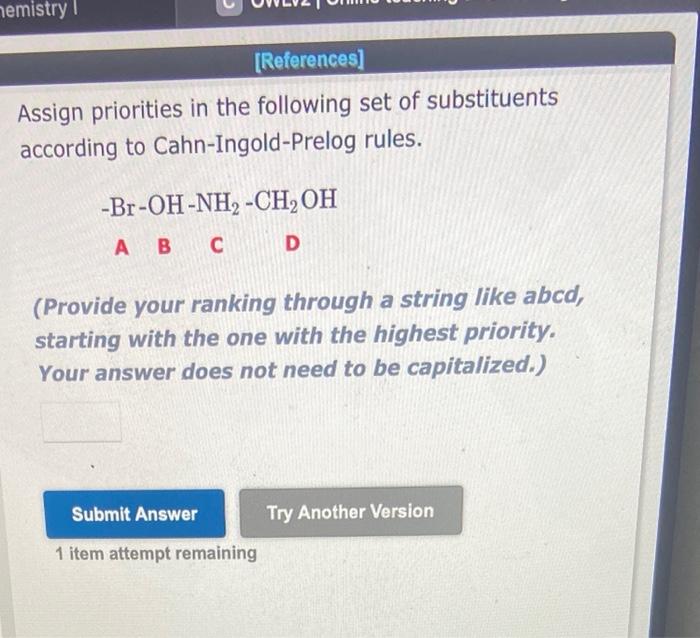 Solved Assign Priorities In The Following Set Of | Chegg.com