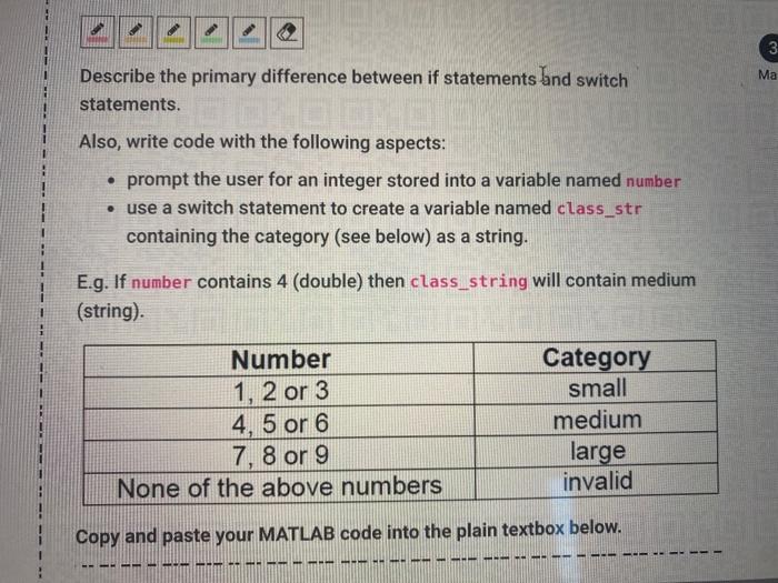 Solved 3 Ma Describe the primary difference between if | Chegg.com