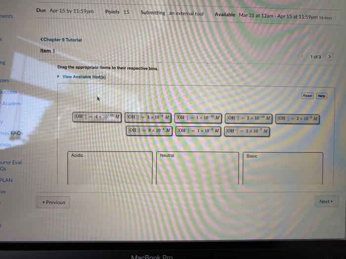 Solved Due Apr 15 by 11:59pm Points 15 Submitting an | Chegg.com