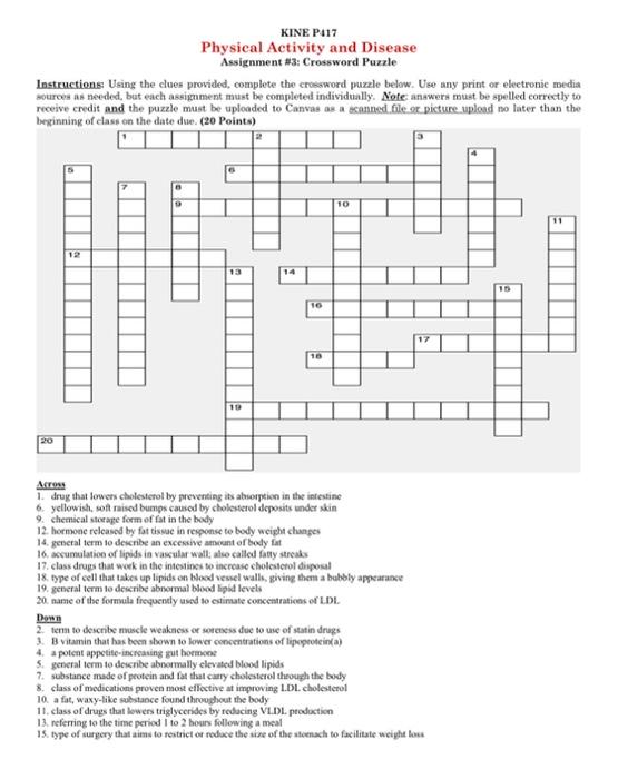 Solved Instructions: Using the clues provided complete the Chegg com