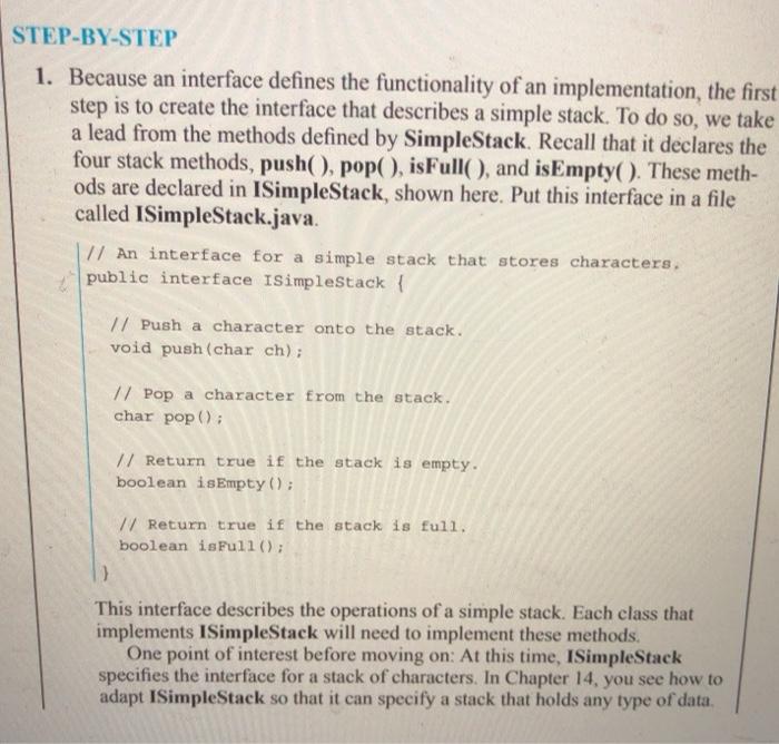 Solved In java language, screenshot of the demo class and | Chegg.com