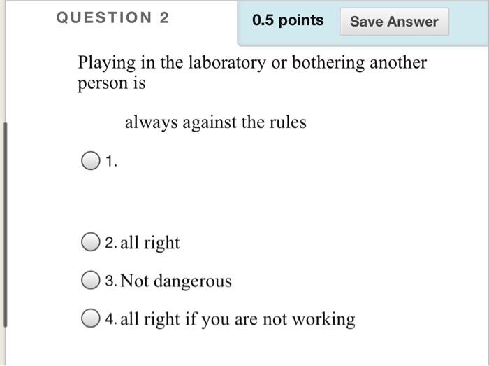 Solved QUESTION 2 0.5 points Save Answer Playing in the | Chegg.com