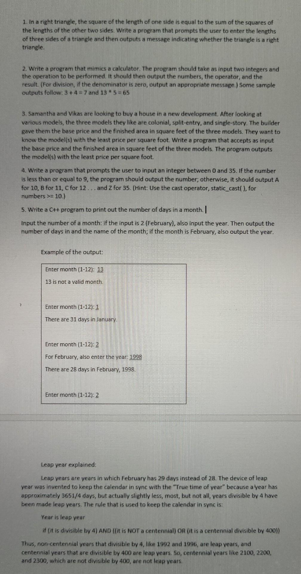 Solved 1 In A Right Triangle The Square Of The Length Of Chegg