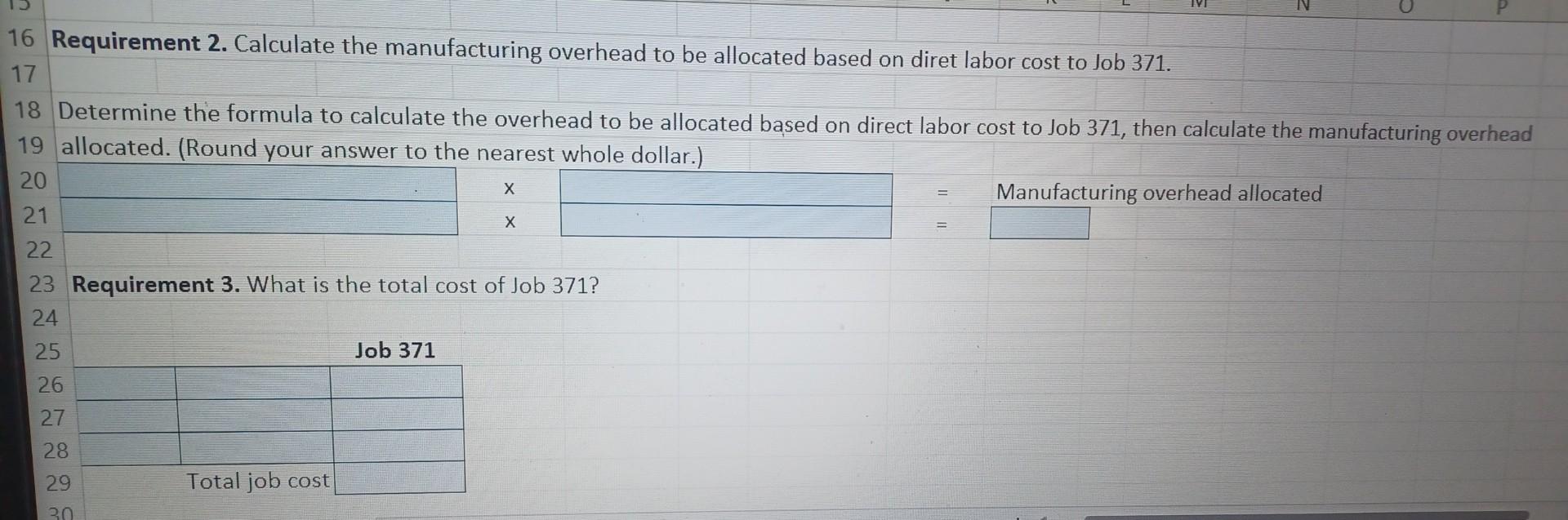 Solved Prompton Industries uses job costing to calculate the | Chegg.com
