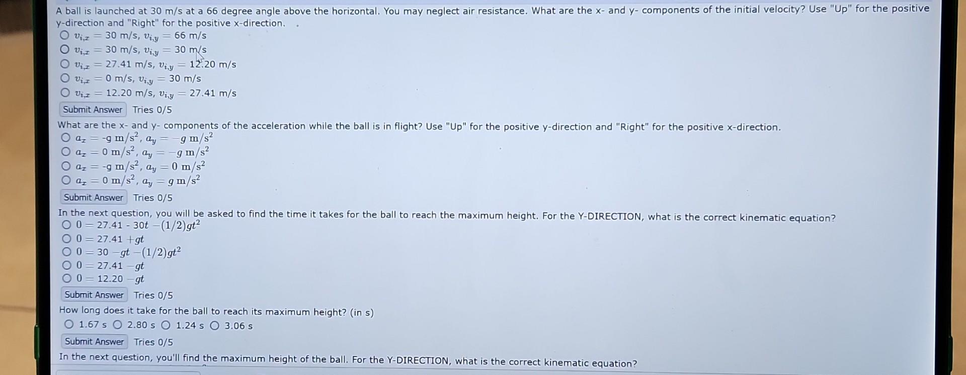 Solved y-direction and "Right" for the positive x-direction. | Chegg.com