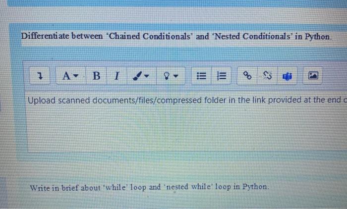 Solved Differentiate between “Chained Conditionals' and | Chegg.com