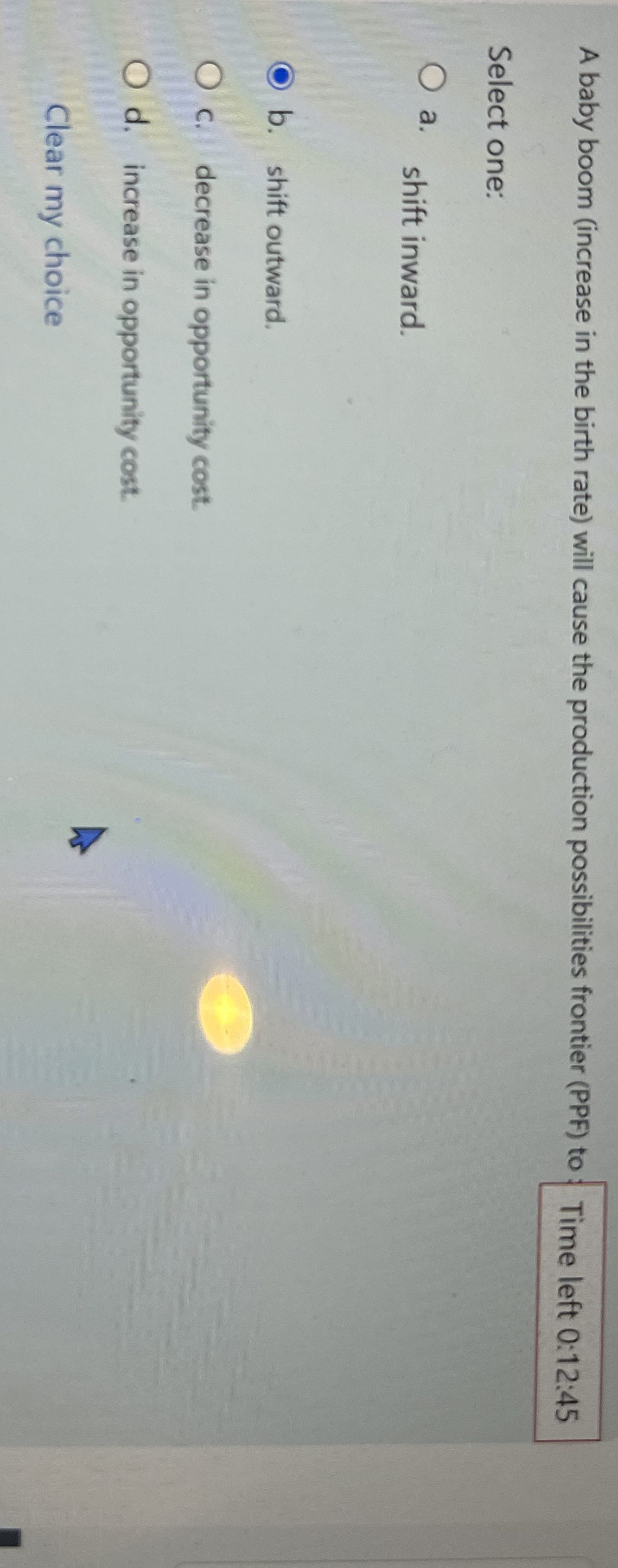 Solved A baby boom (increase in the birth rate) ﻿will cause