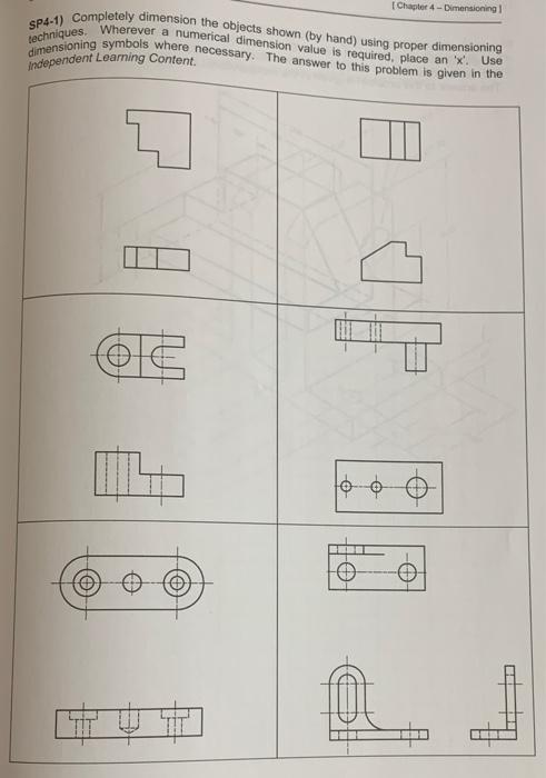 Solved Chapter 4 Dimensioning Sp4 1 Completely Dimension