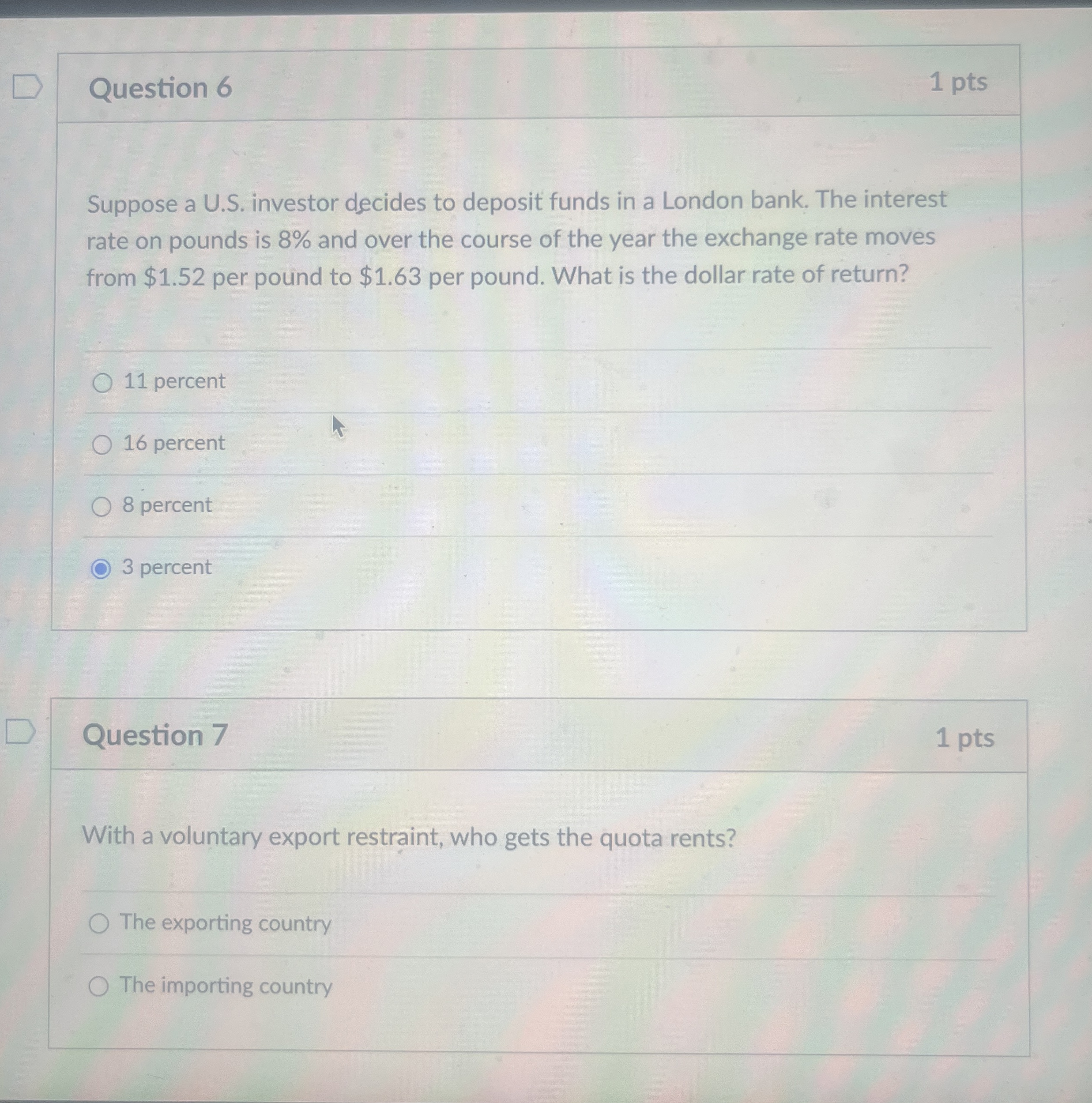 Solved Question 61 ﻿ptsSuppose a U.S. ﻿investor decides to | Chegg.com