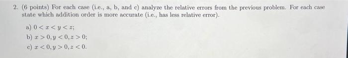 Solved 2. ( 6 points) For each case (i.e., a,b, and c ) | Chegg.com