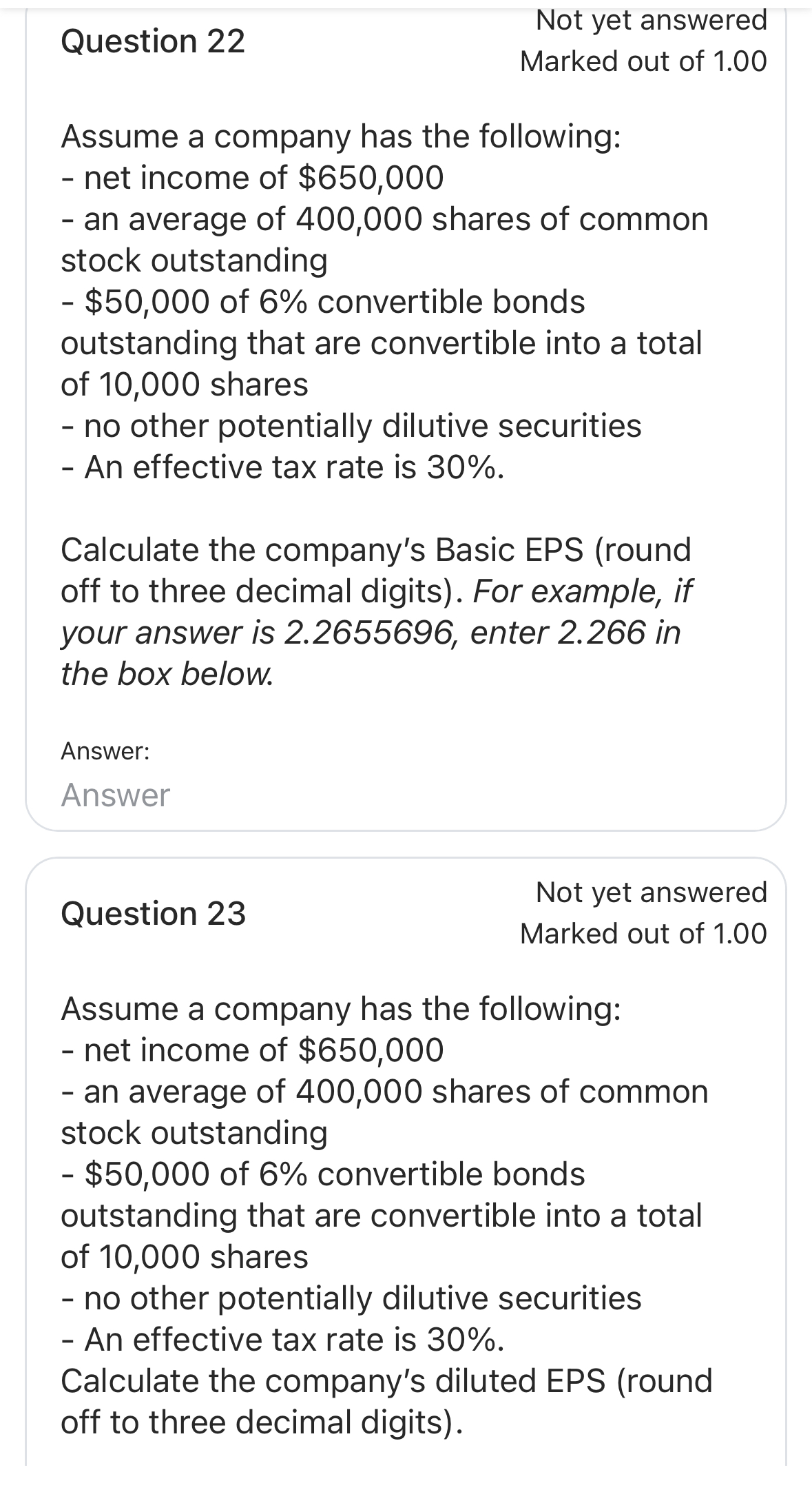 Solved Question 22Not yet answeredMarked out of 1.00Assume a | Chegg.com