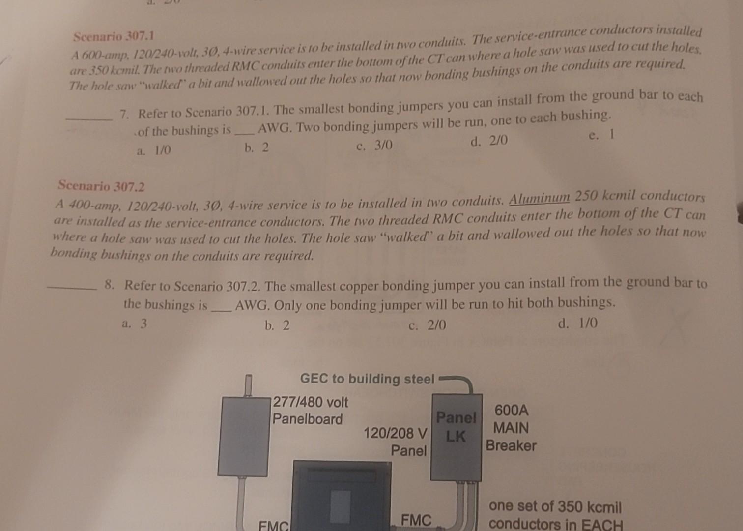 Solved are 350 kcmil. The two threaded RMC conduits enter
