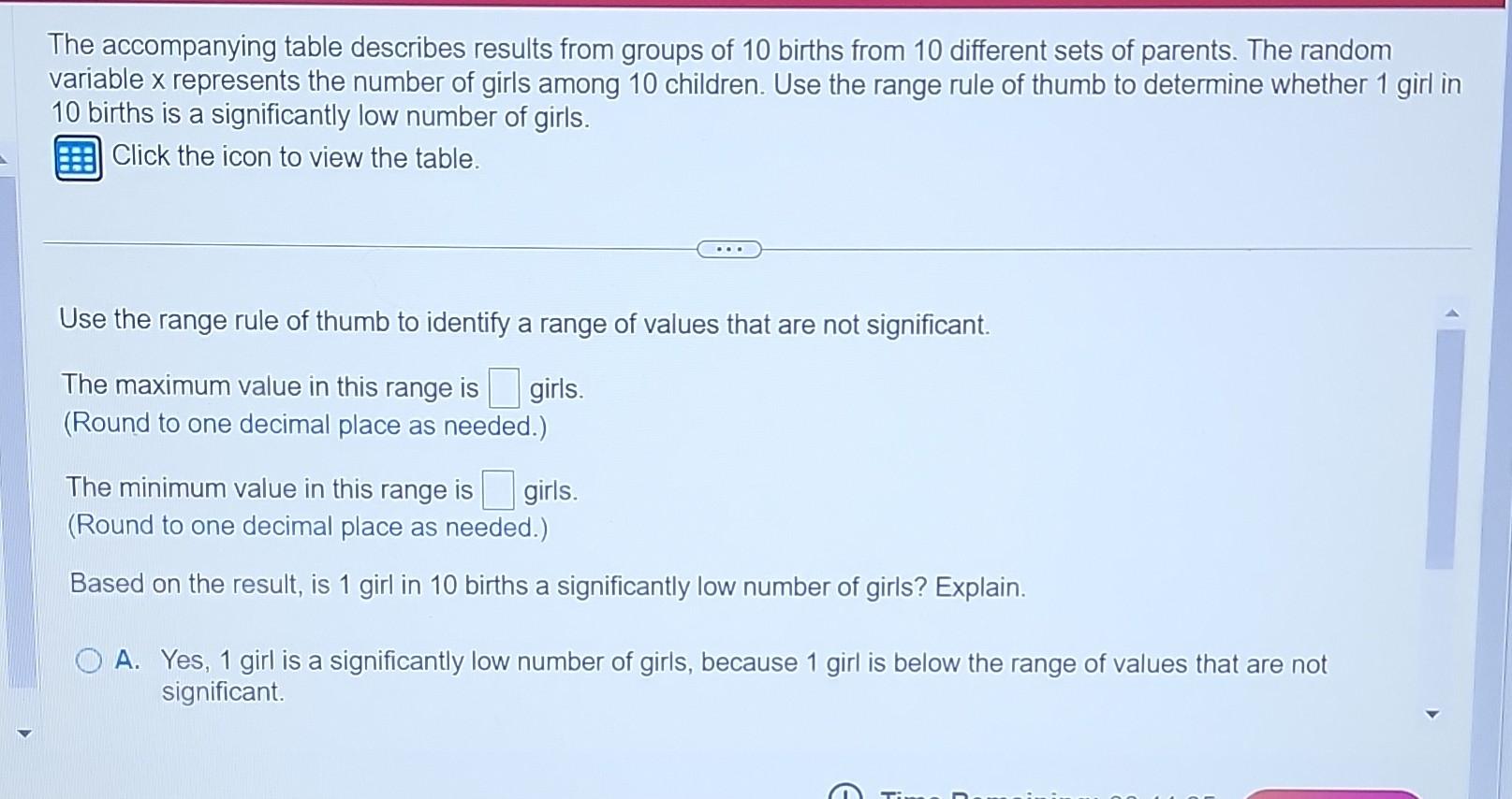 Solved The accompanying table describes results from groups | Chegg.com