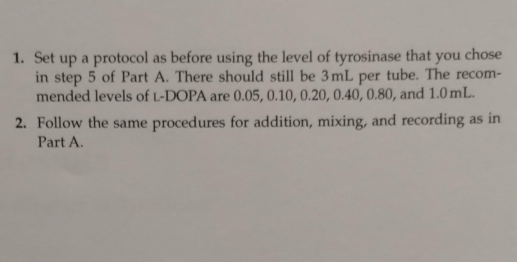 In this experiment, you will study enzyme