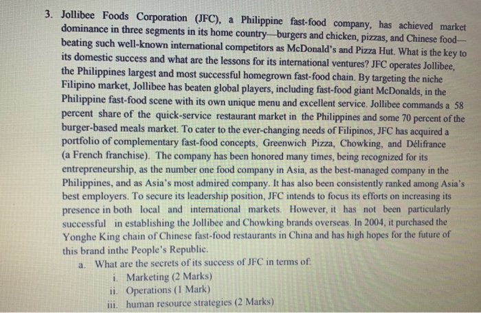 jollibee foods corporation (jfc case study answers)