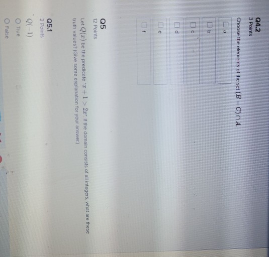 Solved Q1 5 Points Use a truth table to determine whether | Chegg.com