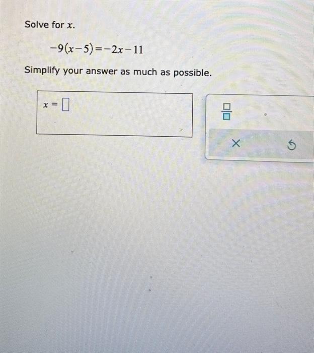 solve 2 2a 5 9 11