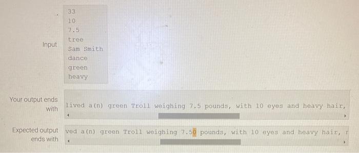 can you help me fix my code so that it displays to | Chegg.com