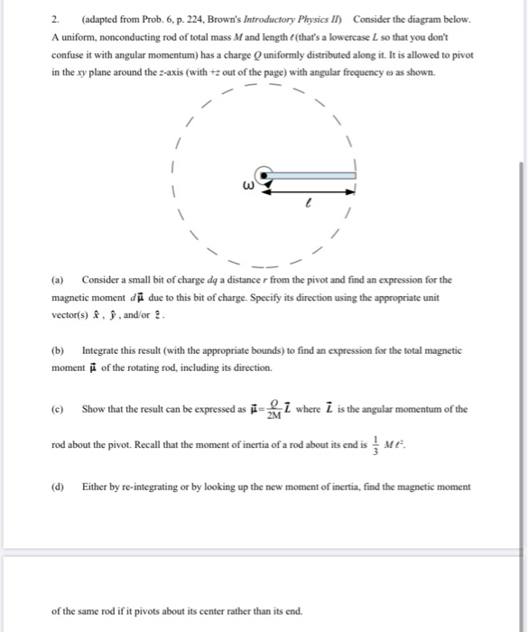 Solved (adapted from Prob. 6, p. 224, Brown's Introductory | Chegg.com