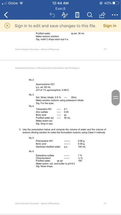 Isotonic Solution Please Help Me As Soon As Possible 