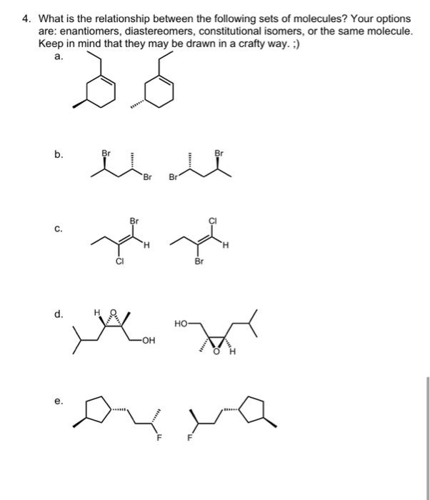 Solved 4. What Is The Relationship Between The Following | Chegg.com