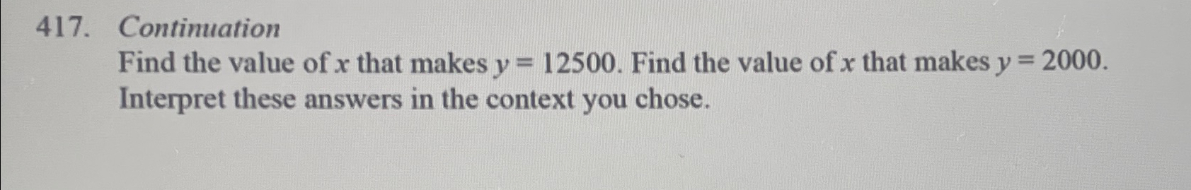 find the value of x 500m 10
