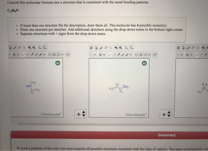 Solved Convert This Molecular Formula Into A Structure That Chegg Com