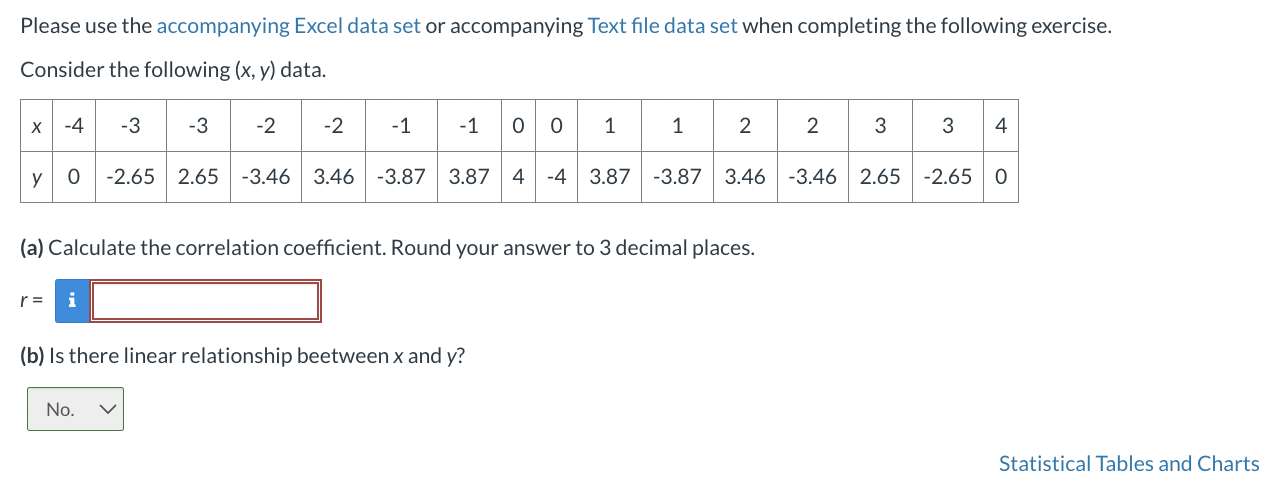 Solved Please use the accompanying Excel data set or | Chegg.com