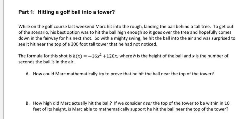 Solved Part 4: Hitting the ball into the parking lot As Juan | Chegg.com