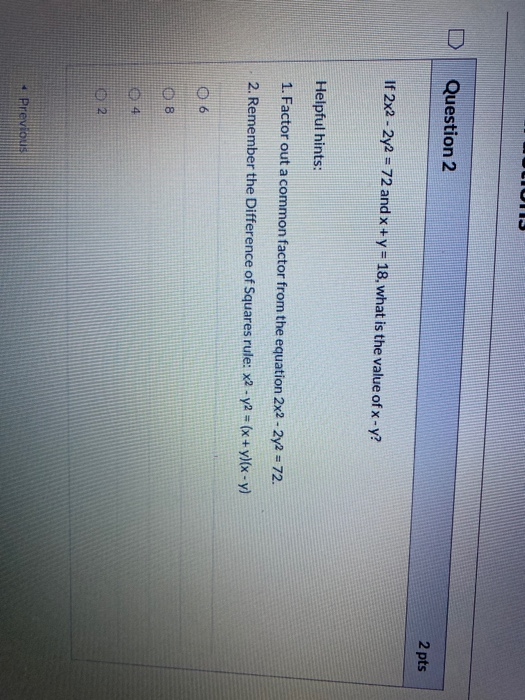 Solved arted: Aug 21 at 9:15am uiz Instructions Question 1 2 | Chegg.com