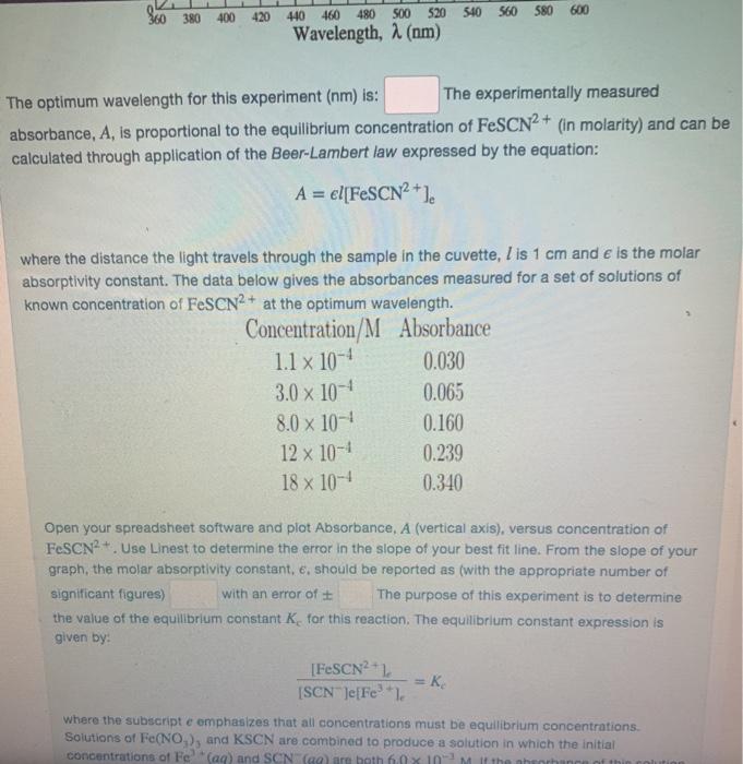Solved An experiment is carried out to determine the | Chegg.com