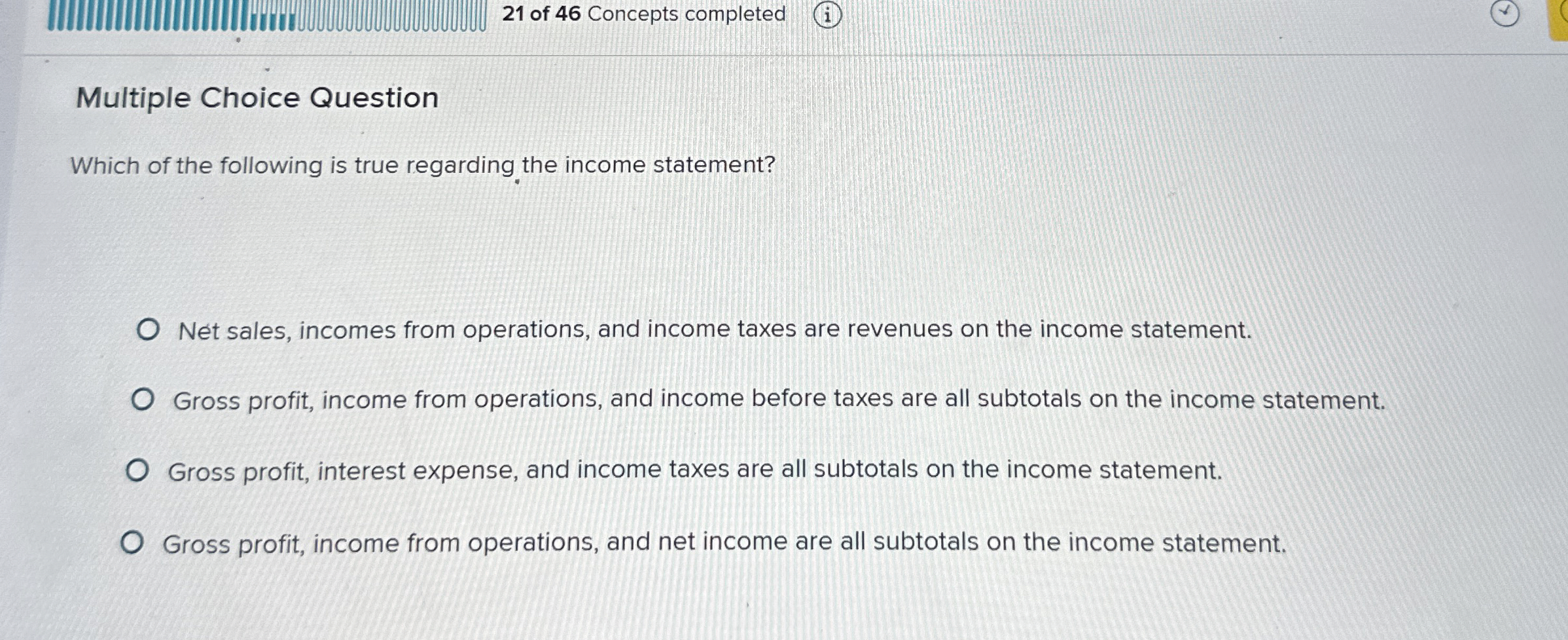 Solved (i)Multiple Choice QuestionWhich of the following is | Chegg.com