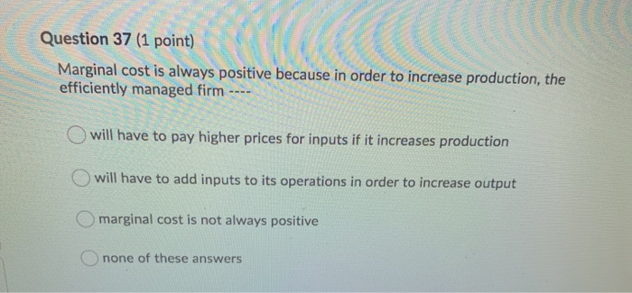 Solved Question 18 (1 point) Saved A competitive market is | Chegg.com