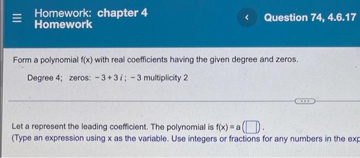 homework 74 t4