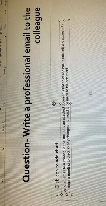 Question-Write a professional email to the colleague | Chegg.com
