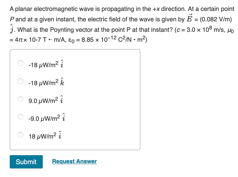 Solved A planar electromagnetic wave is propagating in the | Chegg.com