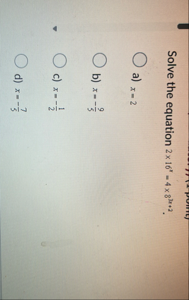 Solved Solve the equation | Chegg.com
