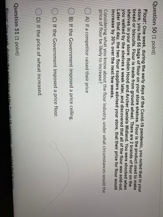 Solved Question 47 (1 point) What is the effect on product A | Chegg.com