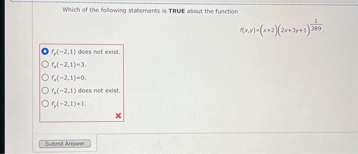 Solved Which of the following statements is TRUE about the | Chegg.com