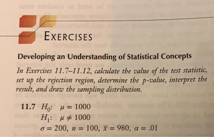 Solved EXERCISES Developing an Understanding of Statistical | Chegg.com
