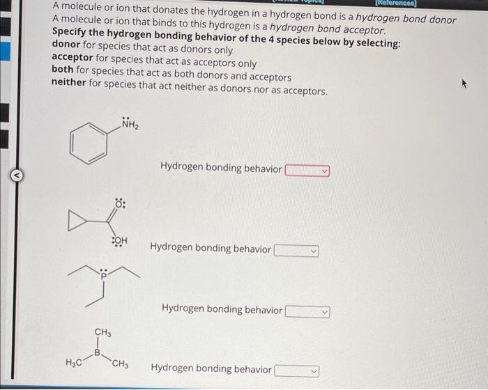 Solved A molecule or ion that donates the hydrogen in a | Chegg.com