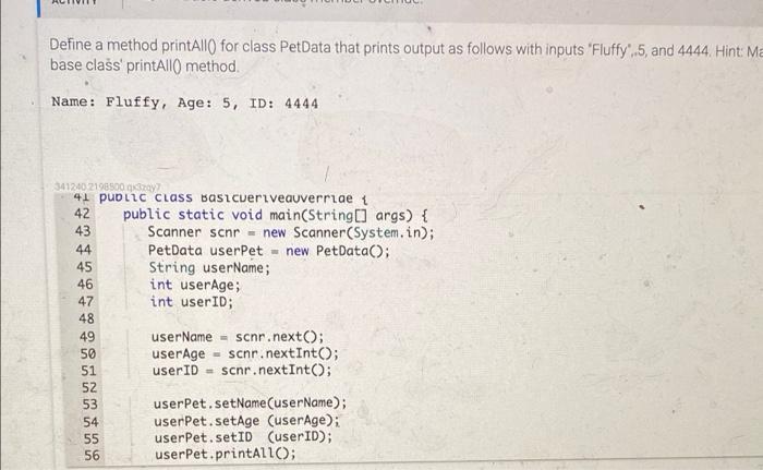 Solved CHALLENGE ACTIVITY 12.3.2: Basic derived class member | Chegg.com