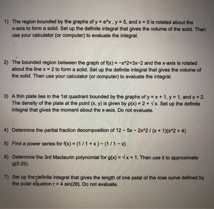 Solved Calculus 2 Can you disregard chegg saying one is | Chegg.com