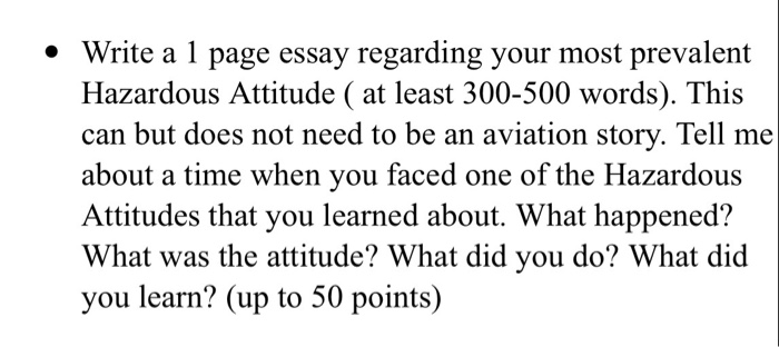 Solved Write A 1 Page Essay Regarding Your Most Prevalent Chegg Com