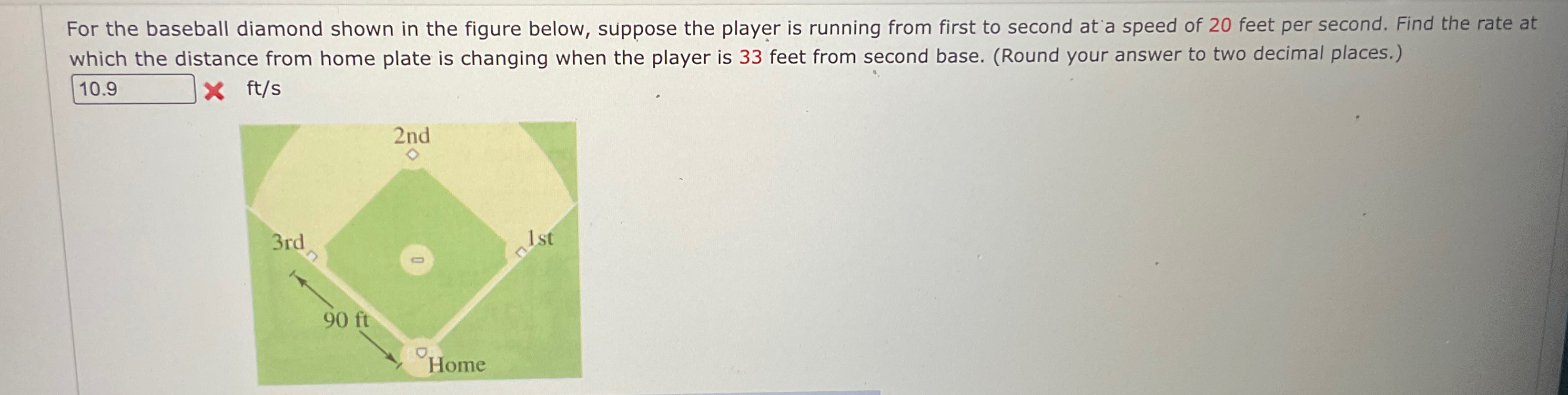 Solved For the baseball diamond shown in the figure below, | Chegg.com