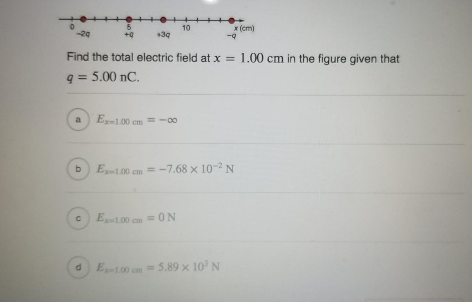 Solved Part A In Picture Find The Total Electric Field At | Chegg.com