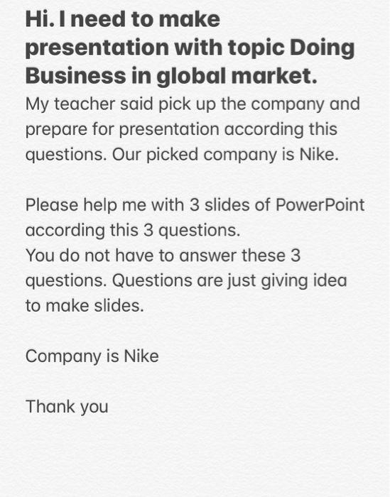 Nike: A Global Brand - Global Marketing Professor