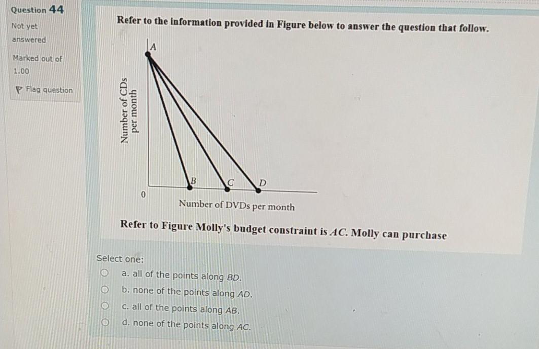 Solved Question 44 Refer to the information provided in | Chegg.com