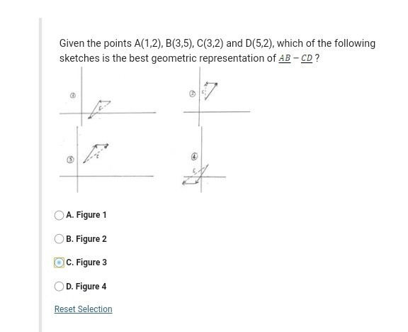 Solved Given The Points A(1,2), B(3,5), C(3,2) And D(5,2), | Chegg.com